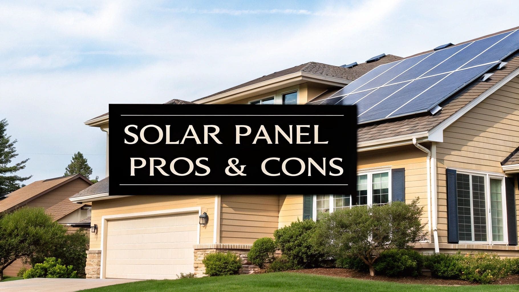 Solar Panel Pros and Cons: A Homeowner's Guide
